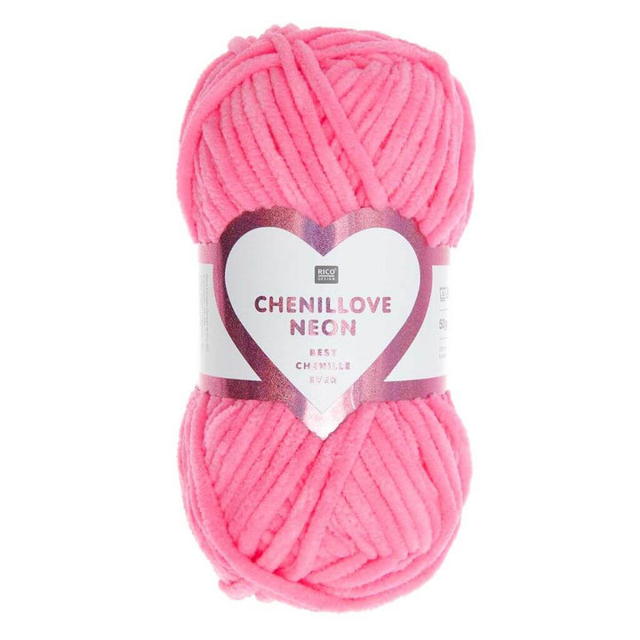 Rico Design 002 - Pink Rico Design Creative Chenillove Neon Lieblingsgarn