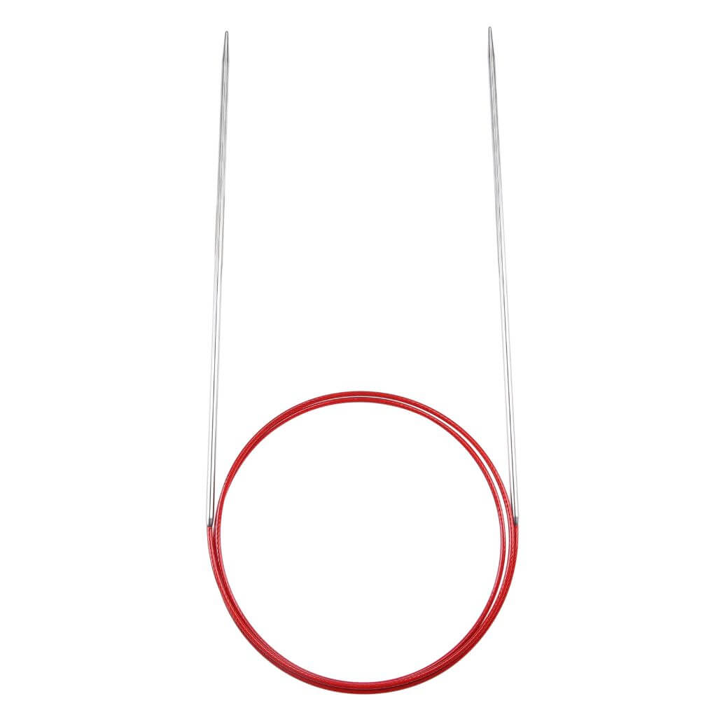 ChiaoGoo 80 cm / 3,50 mm ChiaoGoo Rundstricknadel RED LACE Edelstahl Lieblingsgarn