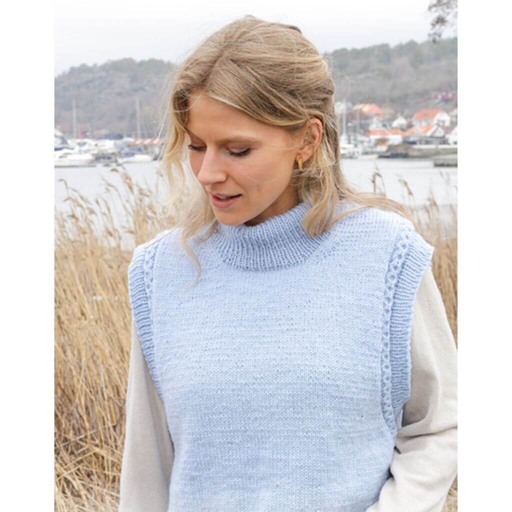 Drops Pullunder Clear Day Vest Strickanleitung - Drops (PDF) Lieblingsgarn