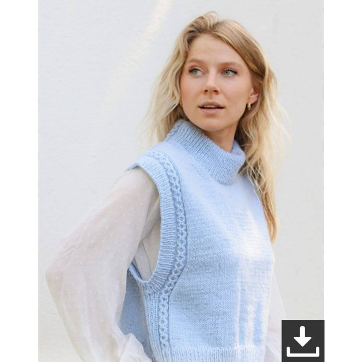 Drops Pullunder Clear Day Vest Strickanleitung - Drops (PDF) Lieblingsgarn
