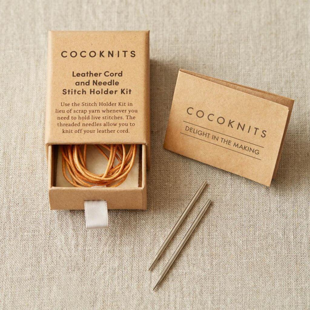 CocoKnits CoCoKnits Maschenhalter Lederband mit Nadel Lieblingsgarn