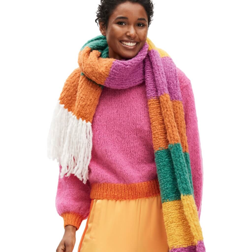 Lana Grossa Pattern Color Blocking Schal Strickanleitung - Lana Grossa (Heft) Lieblingsgarn