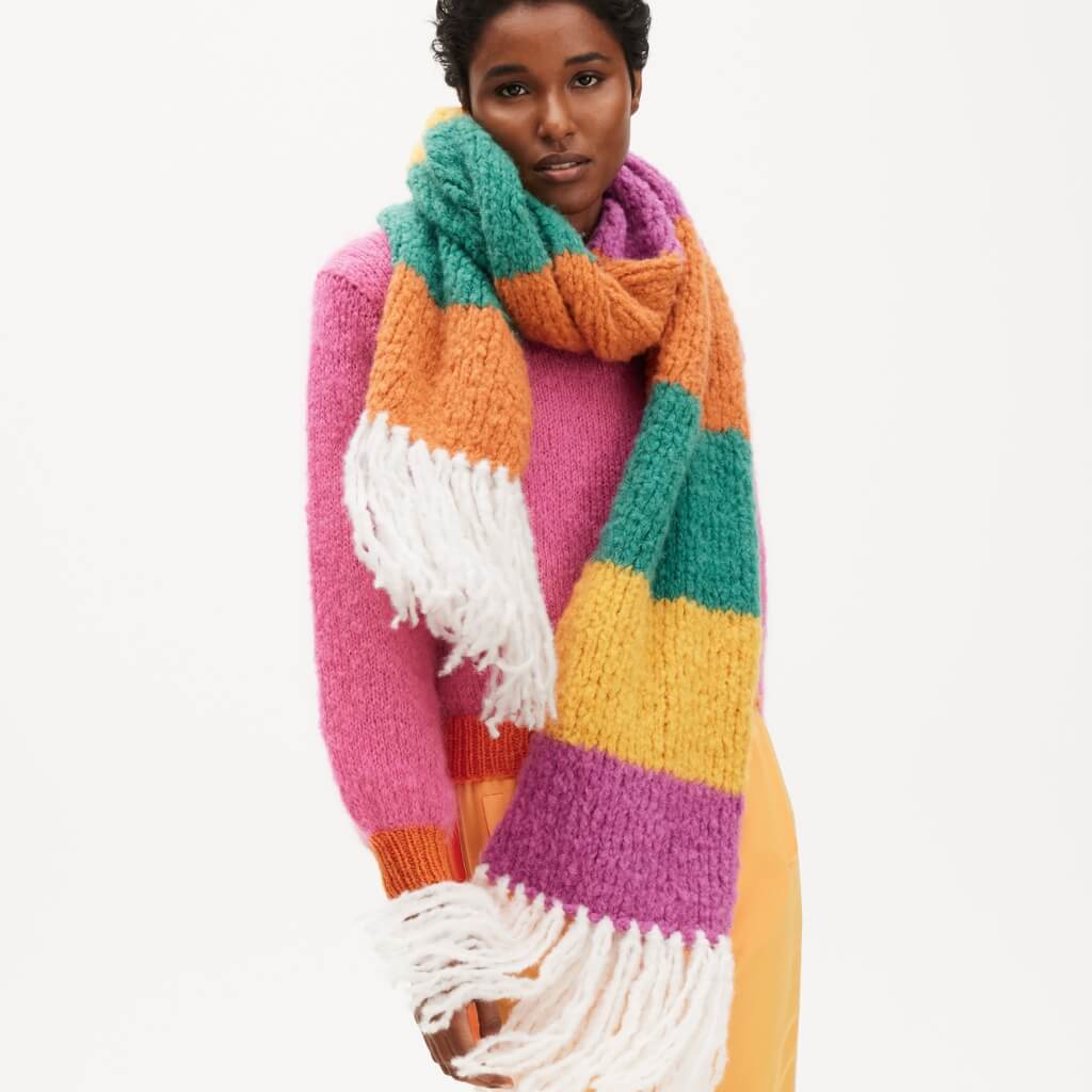 Lana Grossa Pattern Color Blocking Schal Strickanleitung - Lana Grossa (Heft) Lieblingsgarn