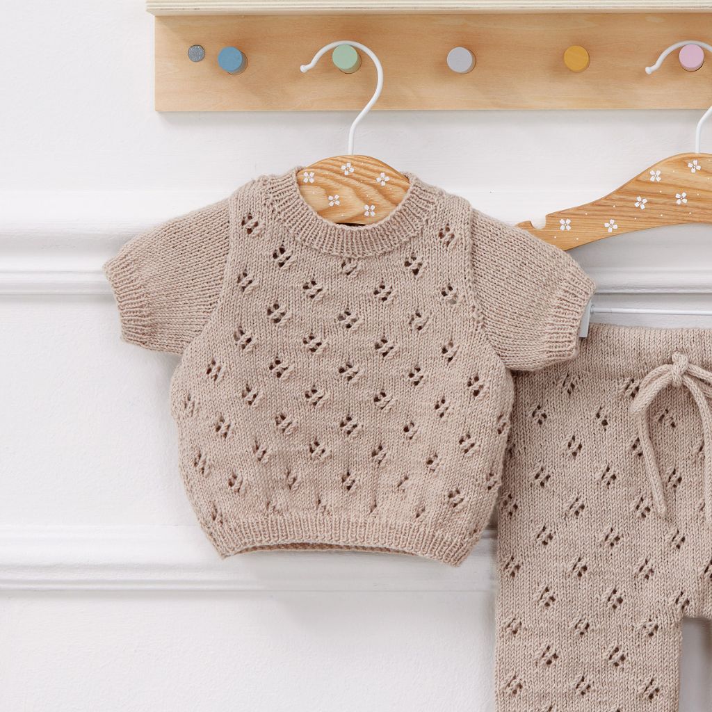 Lana Grossa Pattern Kurzarmpulli Baby Strickaleitung - Lana Grossa (Heft) Lieblingsgarn