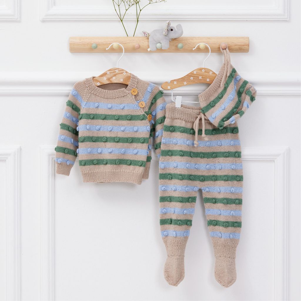 Lana Grossa Cool Wool Baby Wickeljäckchen - Lana Grossa Infanti Nr. 20 Modell 36 Lieblingsgarn