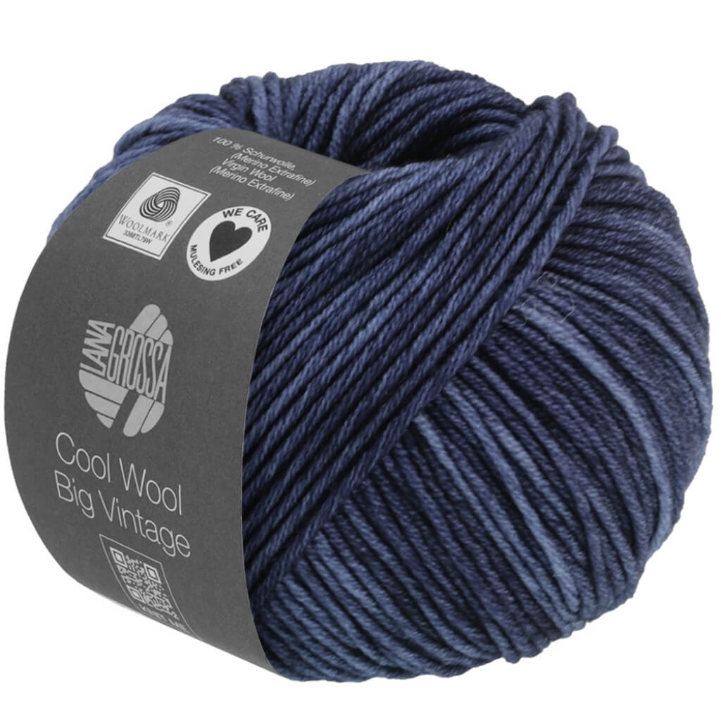 Lana Grossa 7166 - Dunkelblau Lana Grossa Cool Wool Big Vintage Lieblingsgarn