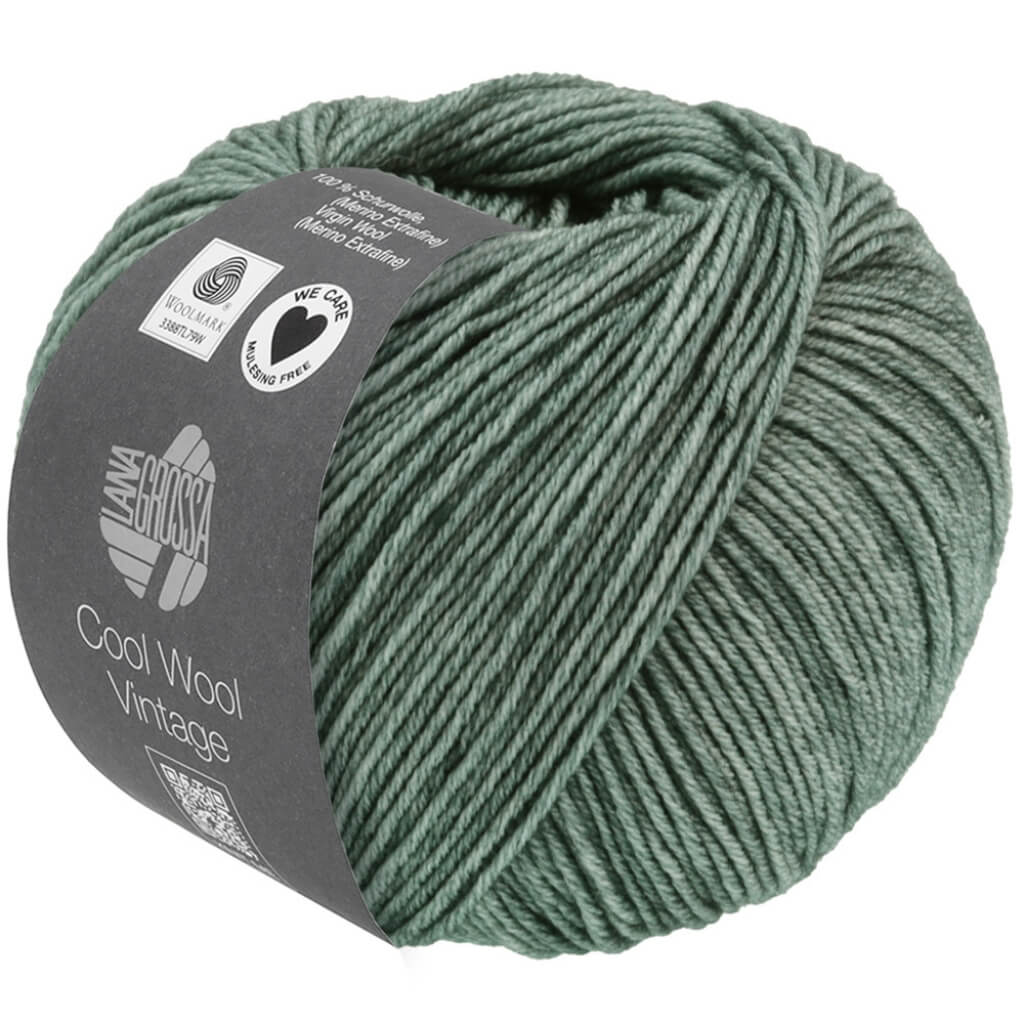 Lana Grossa Cool Wool Vintage 7368 - Grüngrau Lieblingsgarn