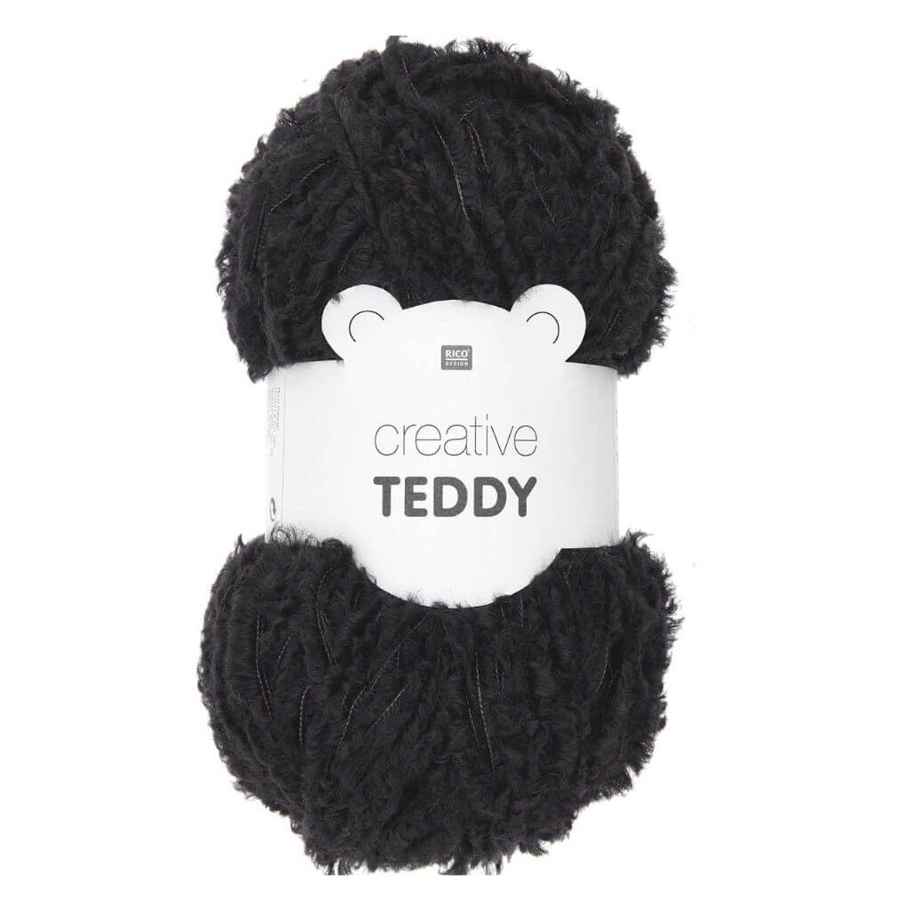 Rico Design 007 - Schwarz Rico Design Creative Teddy Lieblingsgarn