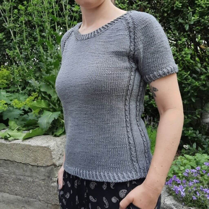 Nadelmelodie Shirt Curly Tee Strickanleitung - Nadelmelodie (PDF) Lieblingsgarn