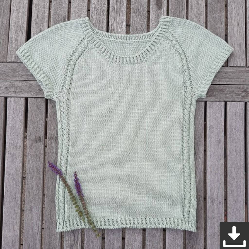 Nadelmelodie Shirt Curly Tee Strickanleitung - Nadelmelodie (PDF) Lieblingsgarn