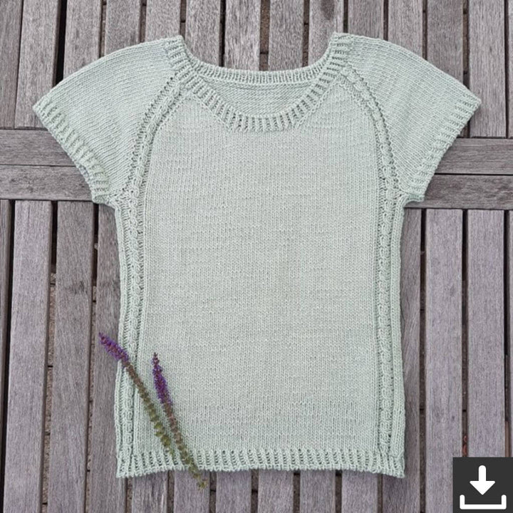 Nadelmelodie Shirt Curly Tee Strickanleitung - Nadelmelodie (PDF) Lieblingsgarn