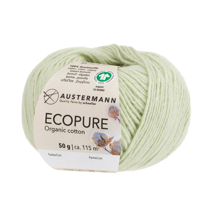 Austermann 10 - Pistazie Austermann Ecopure 50g - Bio-Baumwollgarn Lieblingsgarn