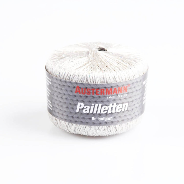 Austermann 1 - Platin Austermann Pailletten 25g Beilaufgarn Lieblingsgarn