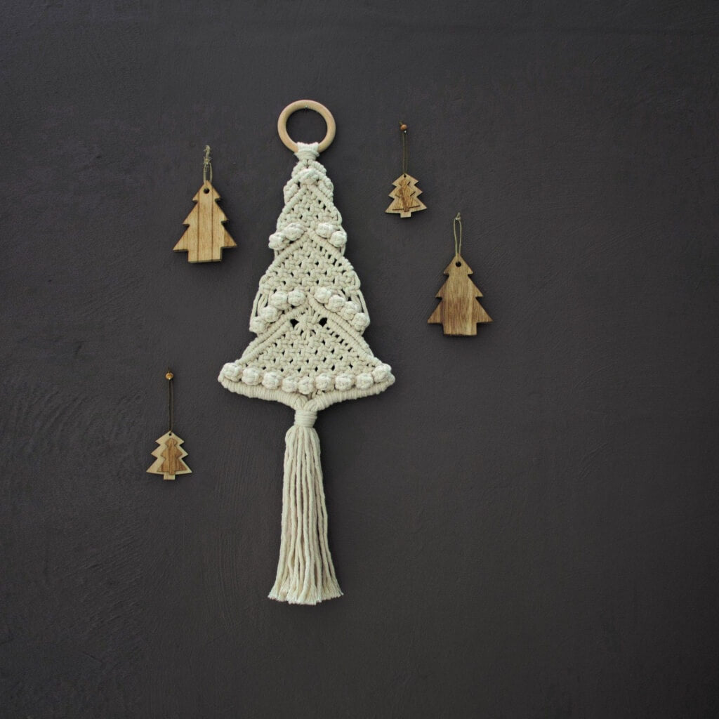Hoooked Weihnachtsbaum Makramee Set - Hoooked Lieblingsgarn