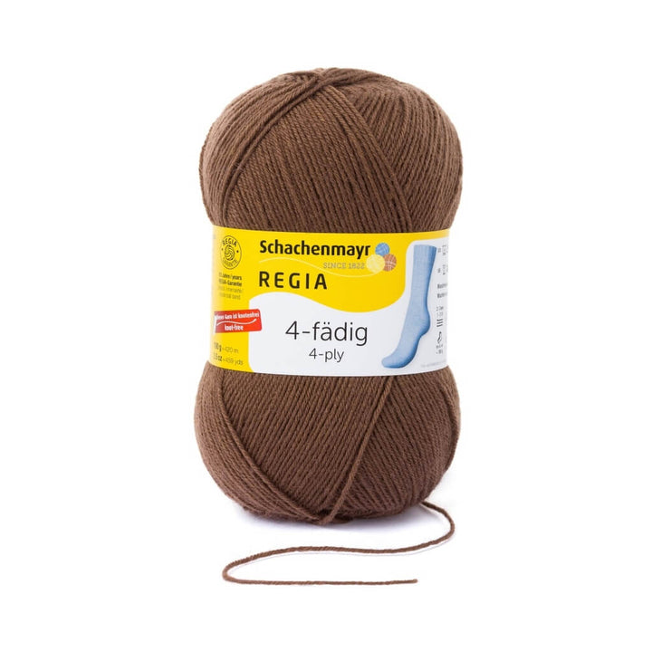 Schachenmayr 2903 - Dunkelbraun Schachenmayr Regia 4-fädig Uni 100 Gramm Lieblingsgarn