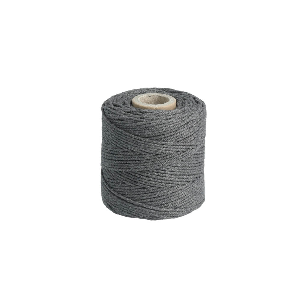 Lieblingsgarn Makramee Graphite Grey Filani Lieblingsgarn - 1 mm x 65 Meter gedreht Lieblingsgarn