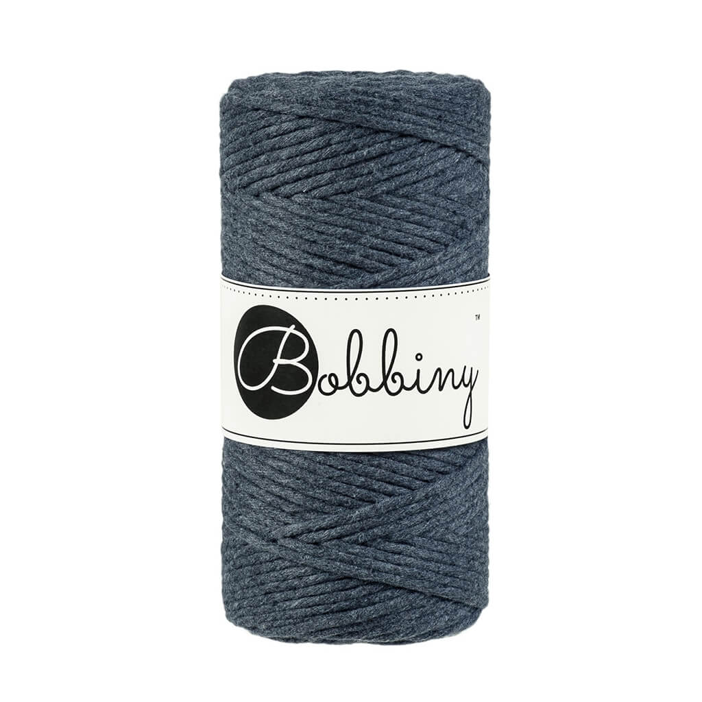 Bobbiny Makramee Charcoal Bobbiny Makramee Garn 3mm Lieblingsgarn