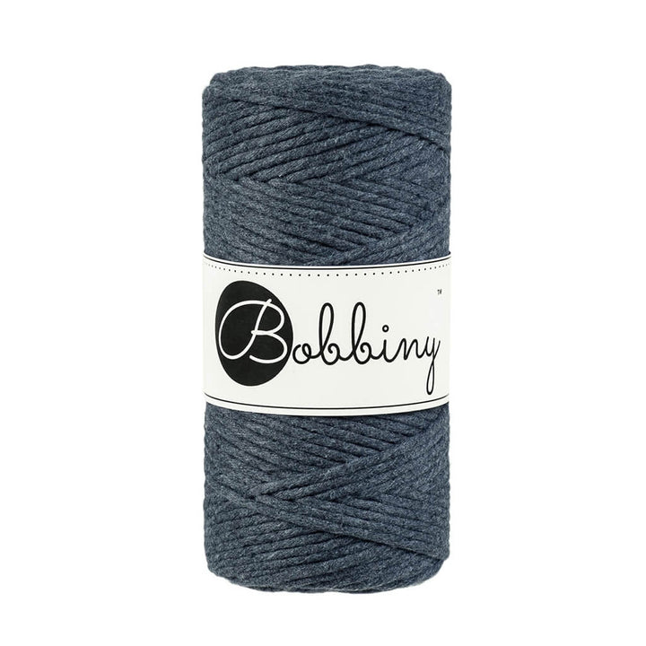 Bobbiny Makramee Charcoal Bobbiny Makramee Garn 3mm Lieblingsgarn