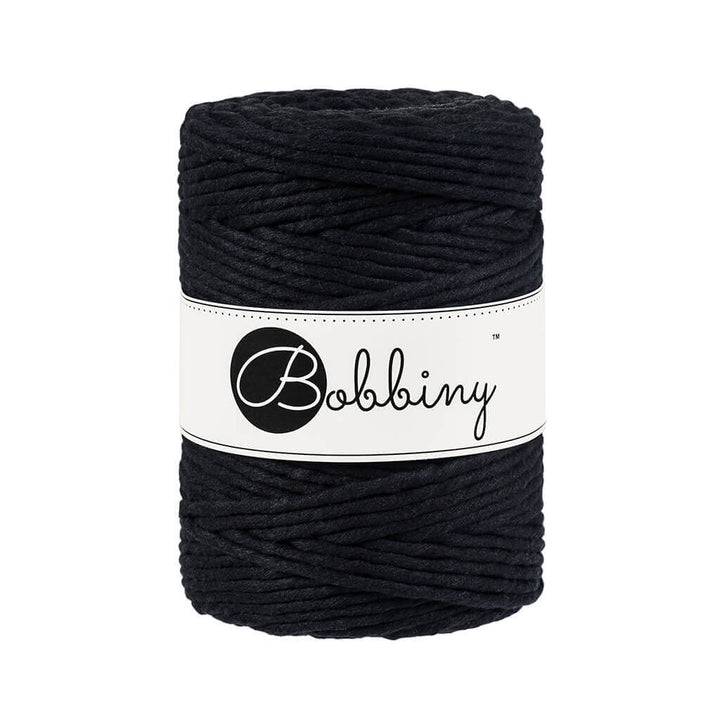 Bobbiny Makramee Black Bobbiny Makramee Garn 5 mm x 100 m gedreht Lieblingsgarn