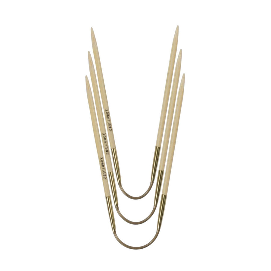 Addi addiCraSyTrio Bamboo Rundstricknadel 24 cm - 560-2 Lieblingsgarn