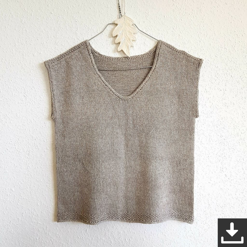 Nadelmelodie Sommershirt Daily Tee Strickanleitung (PDF) Lieblingsgarn