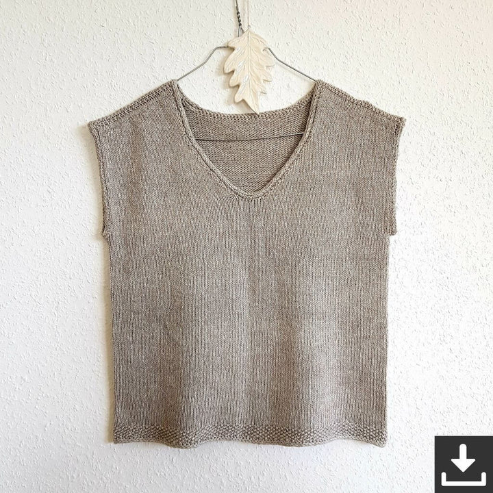 Nadelmelodie Sommershirt Daily Tee Strickanleitung (PDF) Lieblingsgarn
