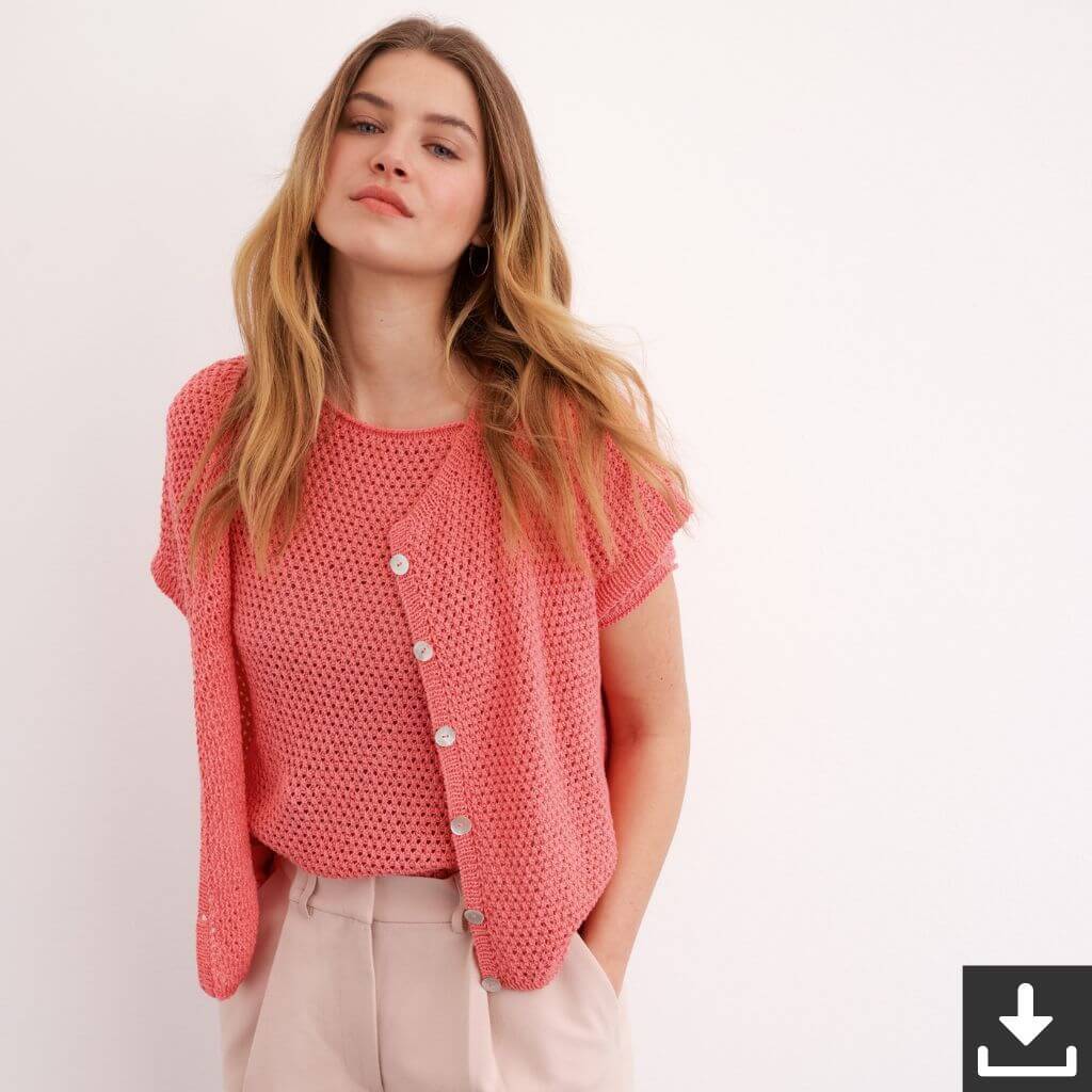 Lana Grossa Pattern Damen Weste Strickanleitung - Lana Grossa (PDF) Lieblingsgarn