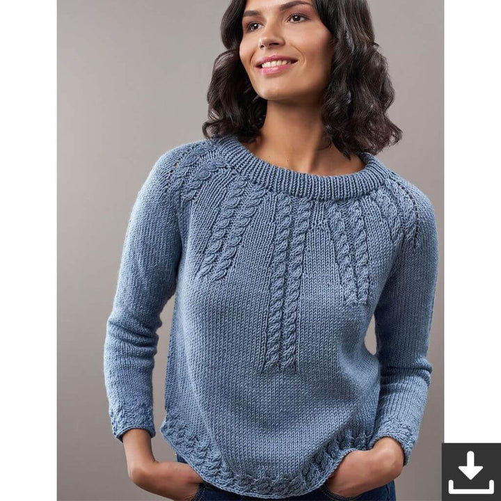 Schachenmayr Pattern Damen Pullover Maarja Strickset - Schachenmayr (PDF) Lieblingsgarn