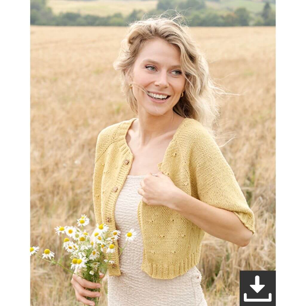 Drops Design Pattern Dandelion Heart Cardigan Strickanleitung - Drops (PDF) Lieblingsgarn
