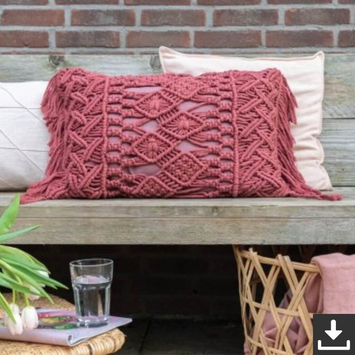 Daring Diamonds Kissen Durable Rope (PDF) Lieblingsgarn