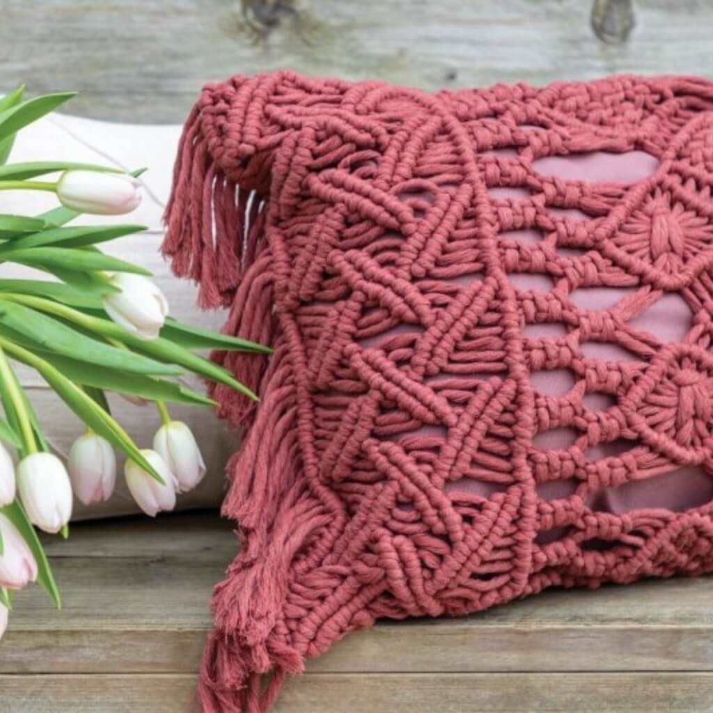 Daring Diamonds Kissen Durable Rope (PDF) Lieblingsgarn
