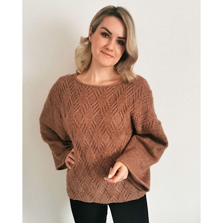 Rita Koch Damenpullover Diamond Cross Sweater Strickanleitung - Rita Koch Lieblingsgarn
