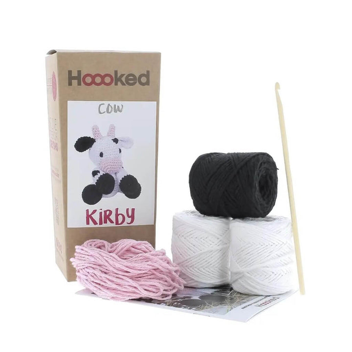 Hoooked DIY Amigurumi Häkelset Kuh Kirby Lieblingsgarn