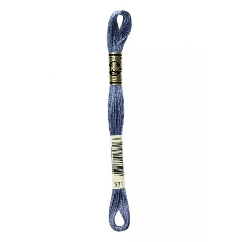 DMC 931 - Blau-Grau DMC Mouliné Spécial Lieblingsgarn