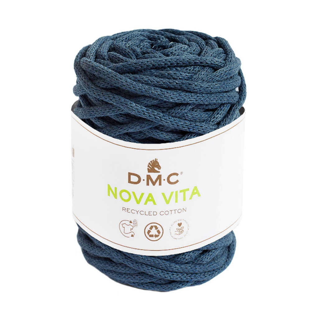 DMC 076 - Jeansblau DMC Nova Vita - Baumwollgarn 4mm Lieblingsgarn