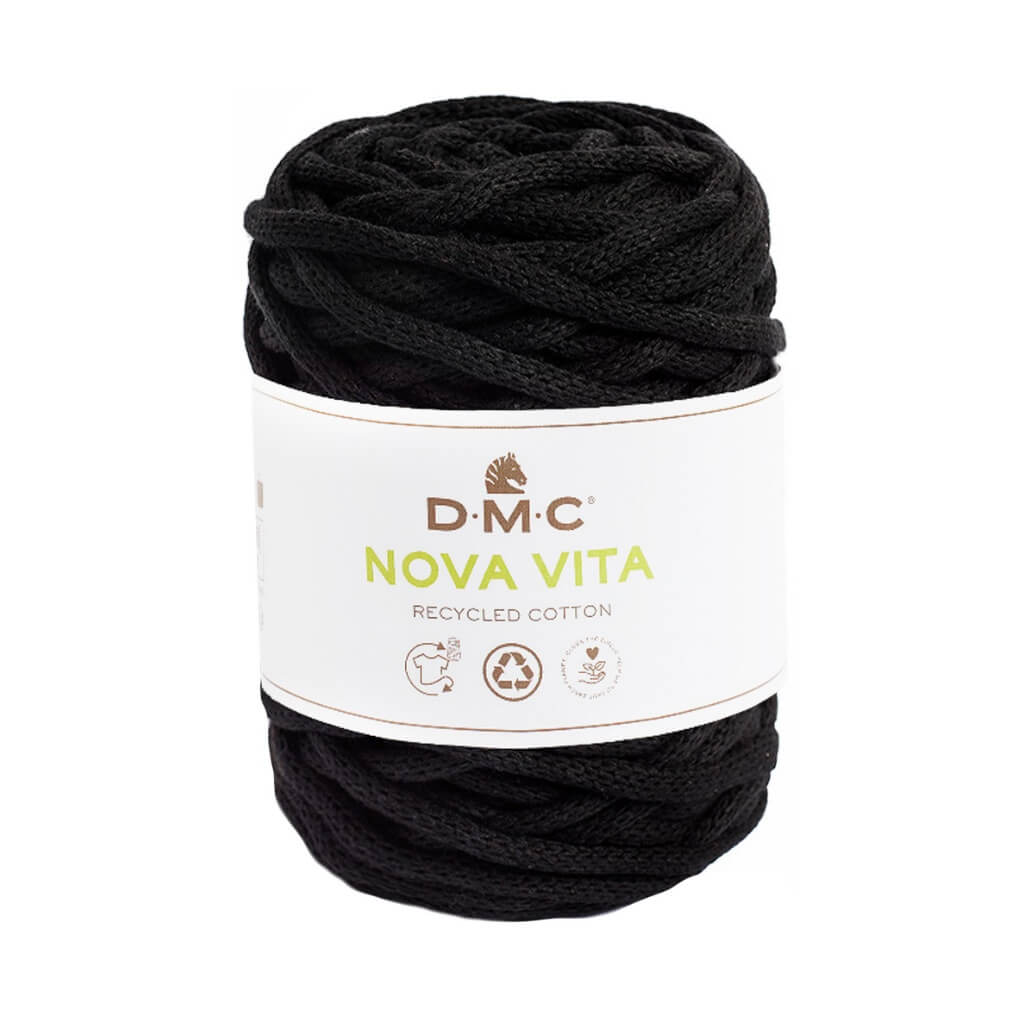 DMC 02 - Schwarz DMC Nova Vita - Baumwollgarn 4mm Lieblingsgarn