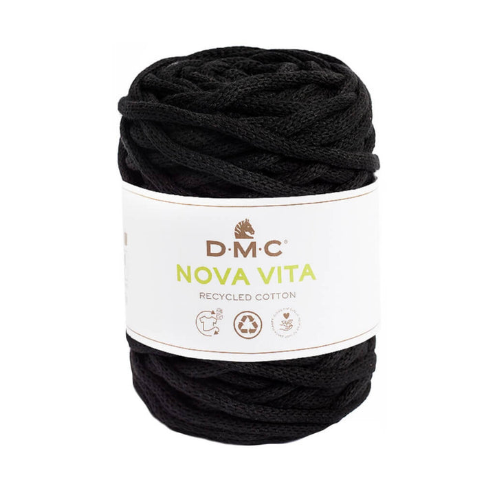 DMC 02 - Schwarz DMC Nova Vita - Baumwollgarn 4mm Lieblingsgarn
