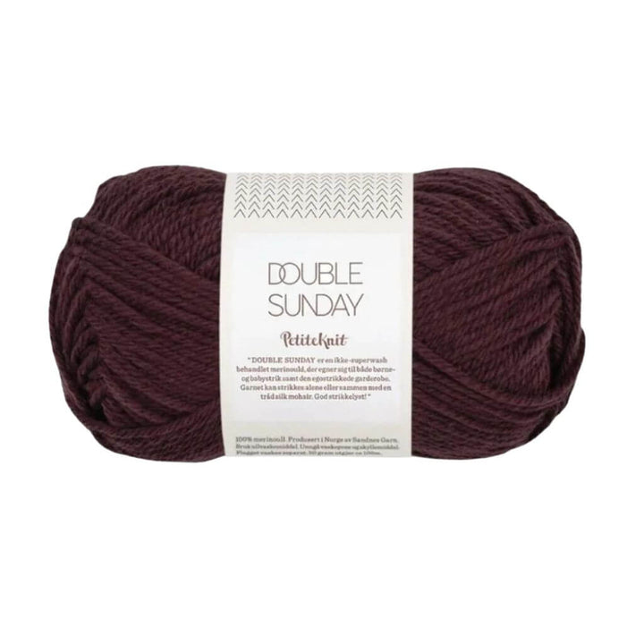 Sandnes Garn Double Sunday PetiteKnit, Farbe 4682   velvet fig – Merino bei Lieblingsgarn