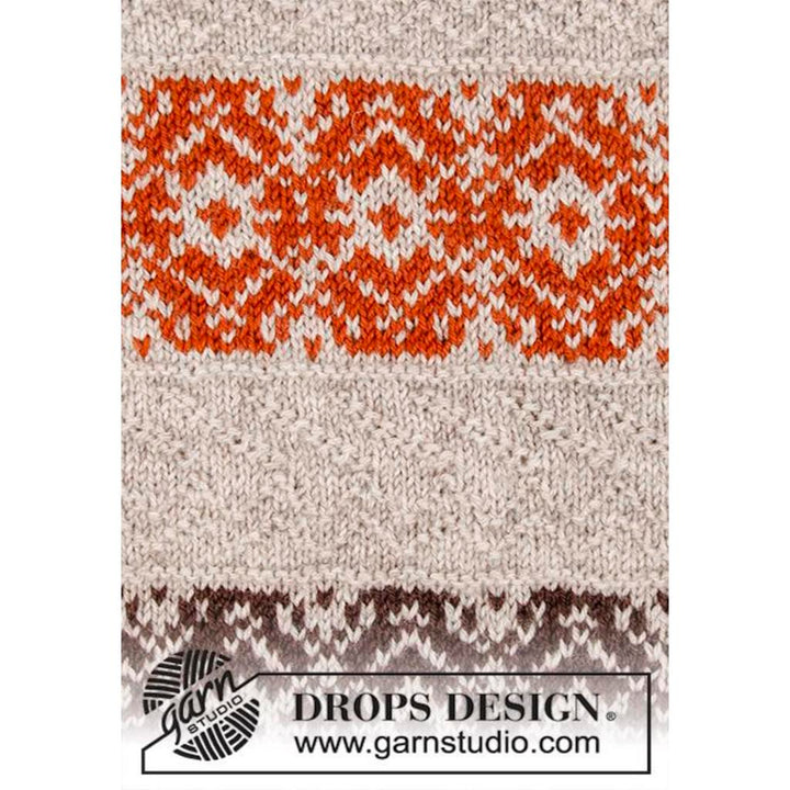 Pullover mit Norwegermuster Valdres Strickanleitung - Drops Design (PDF) bei Lieblingsgarn