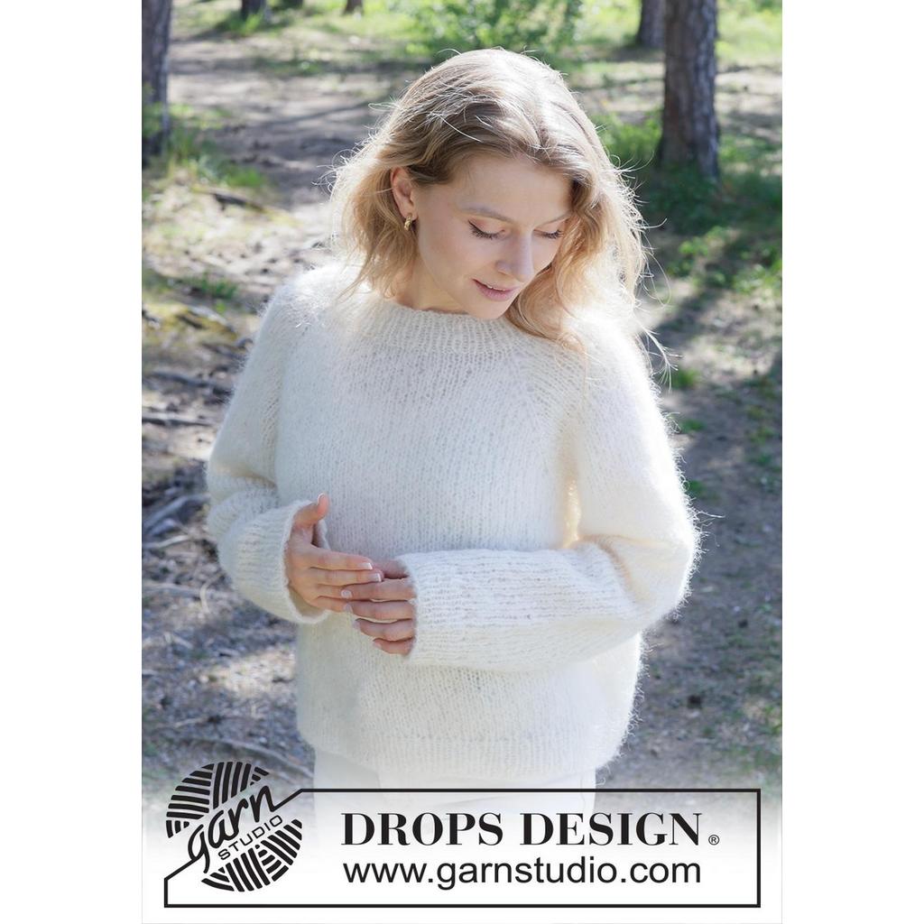 Dove Feather Pullover Strickanleitung - Drops Design (PDF) bei bei Lieblingsgarn