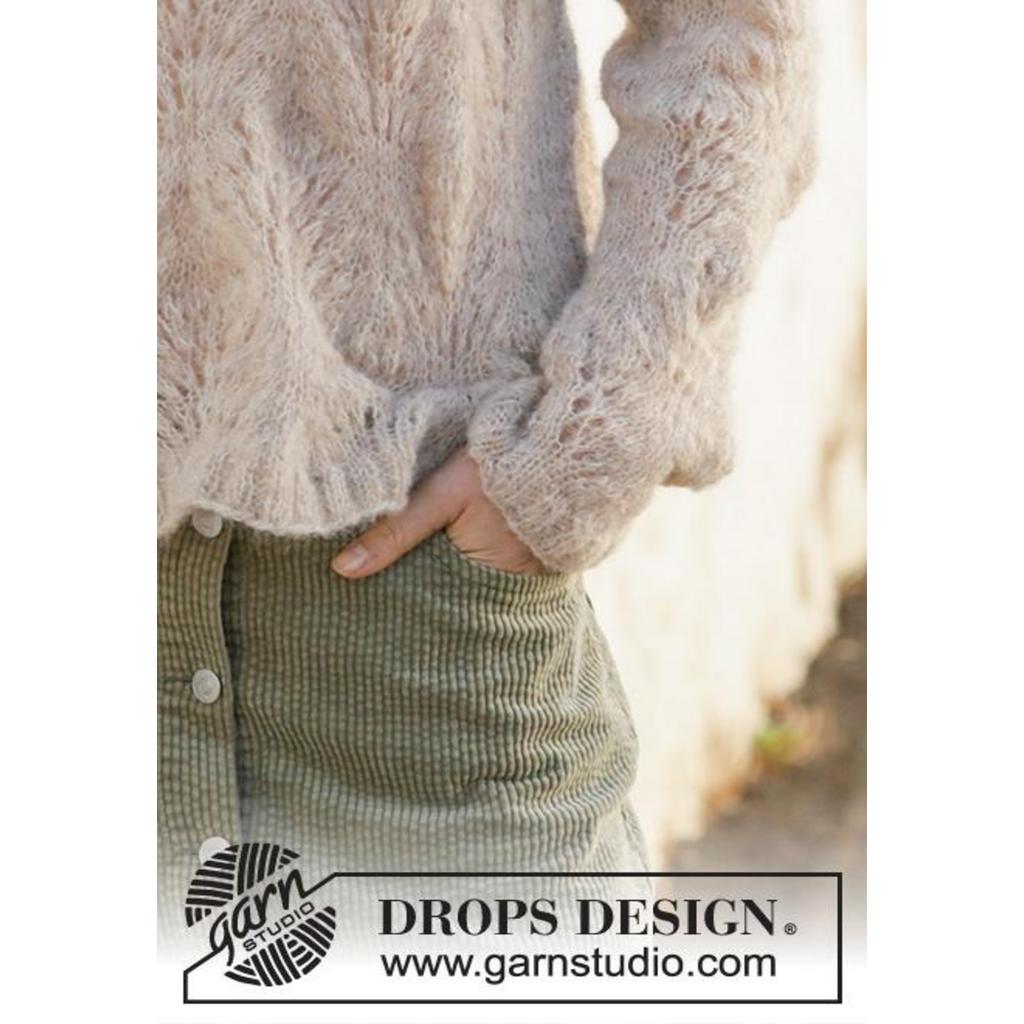 Footprints in the Sand Pullover Strickanleitung - Drops Design (PDF) bei Lieblingsgarn