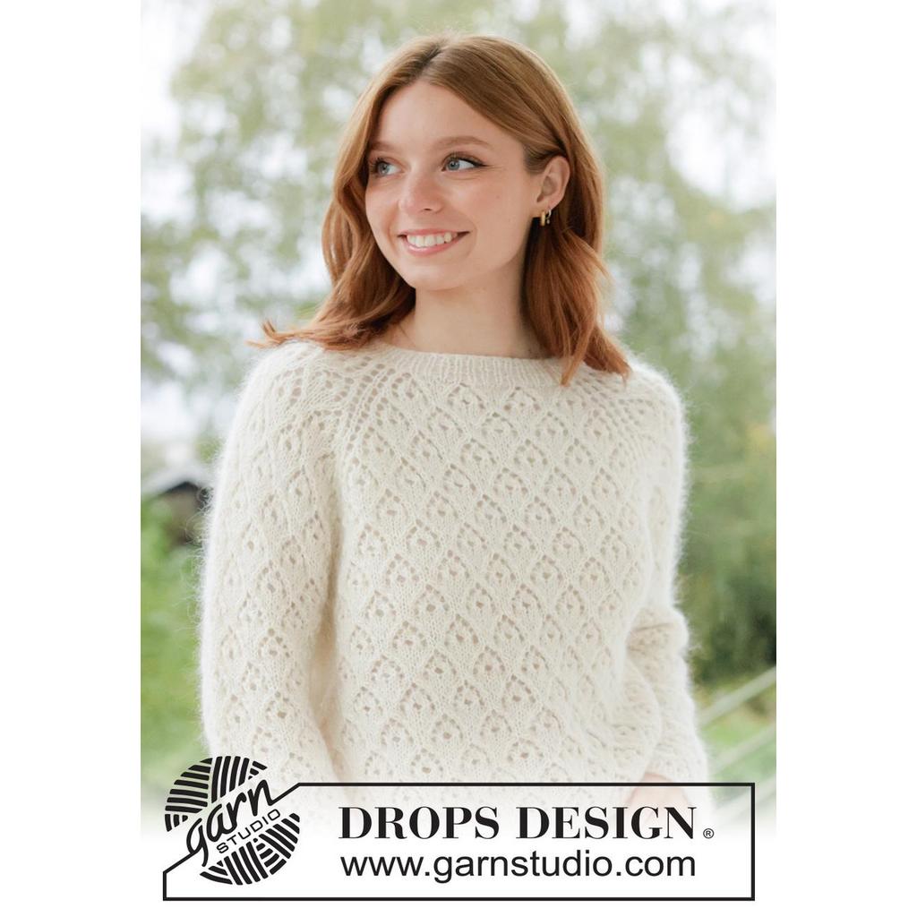 Lace Diamond Sweater Strickanleitung - Drops Design (PDF) bei bei Lieblingsgarn
