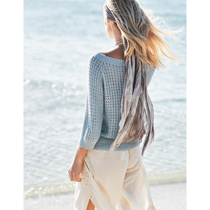 Raglan-Pullover mit ¾ Ärmeln Strickanleitung - Sandnes Garn / Olaug Beate Bjelland (PDF) bei Lieblingsgarn