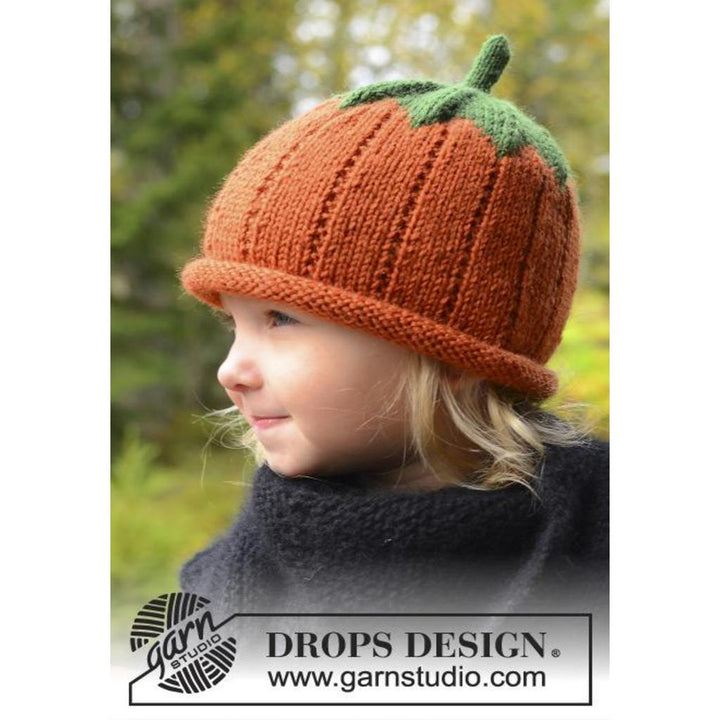 Sweet Pumpkin Kürbismütze Strickanleitung - Drops Design (PDF) bei Lieblingsgarn