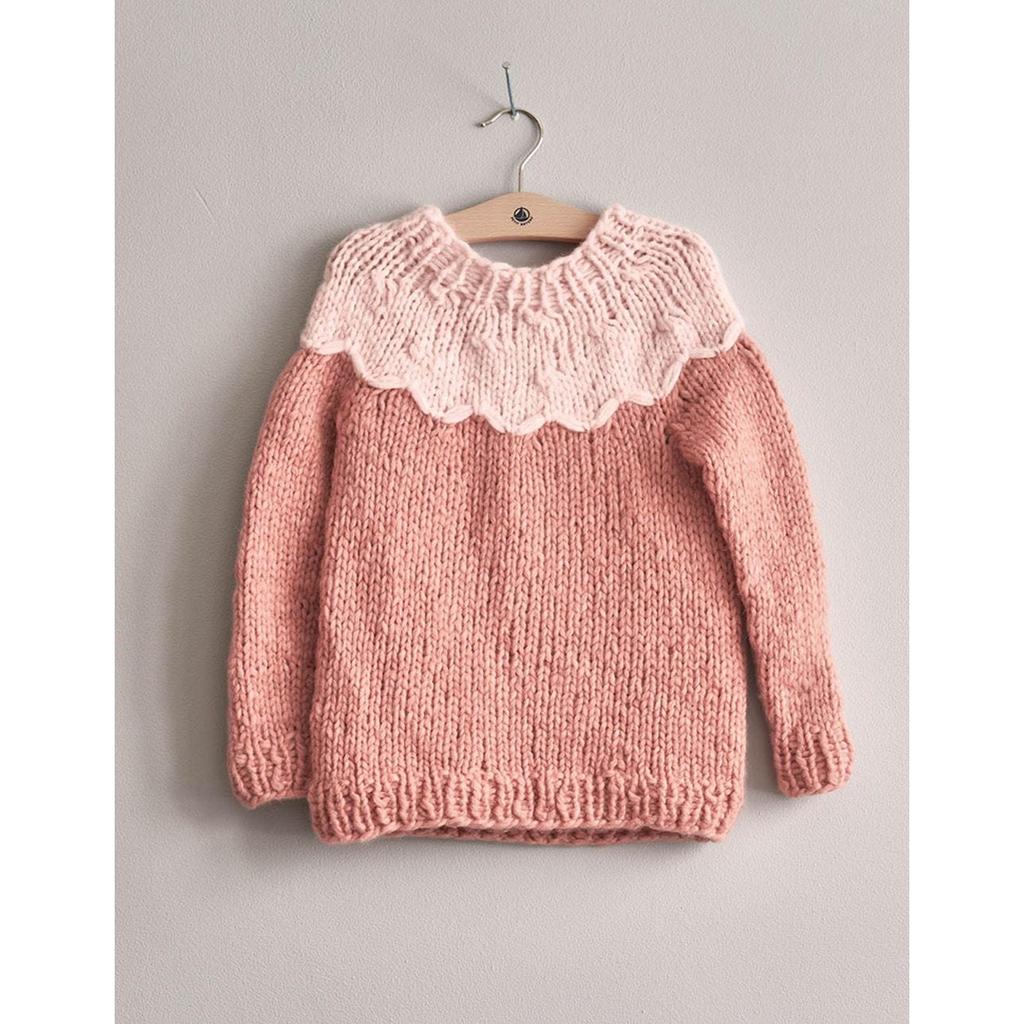 Kinder Pullover mit Rundpasse Strickanleitung - Sandnes Garn / Anita Brathetland (PDF) bei bei Lieblingsgarn