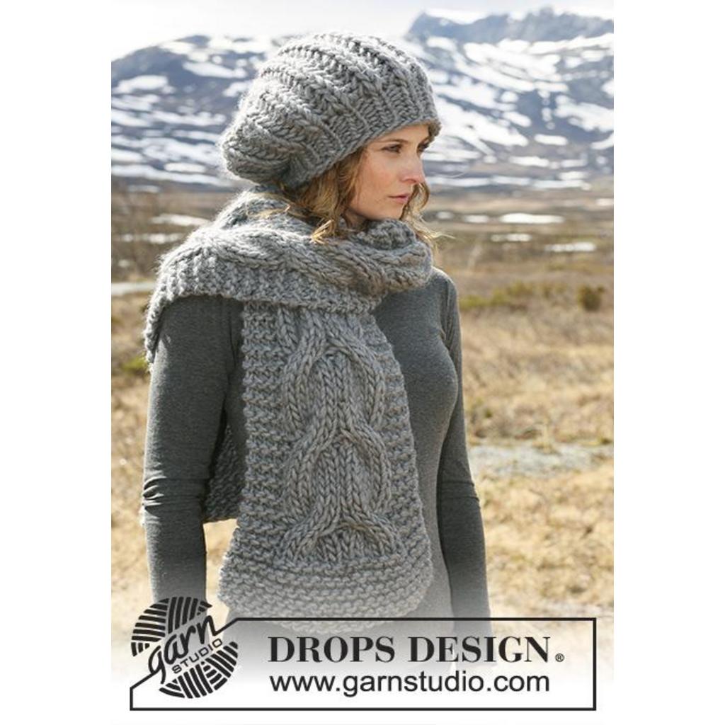 Colombelle Mütze Strickanleitung - Drops Design (PDF) bei Lieblingsgarn