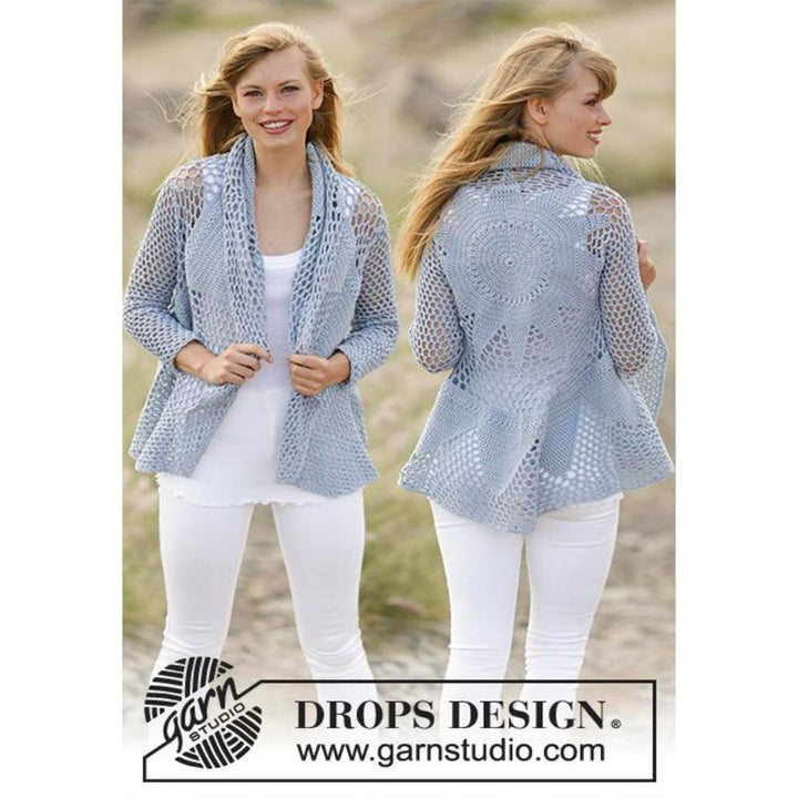 Endless Love Kreisjacke Häkelanleitung - Drops Design (PDF) bei bei Lieblingsgarn