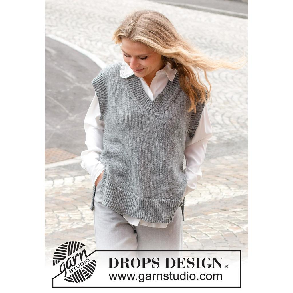 Skyscraper Vest Strickanleitung - Drops Design (PDF) bei bei Lieblingsgarn