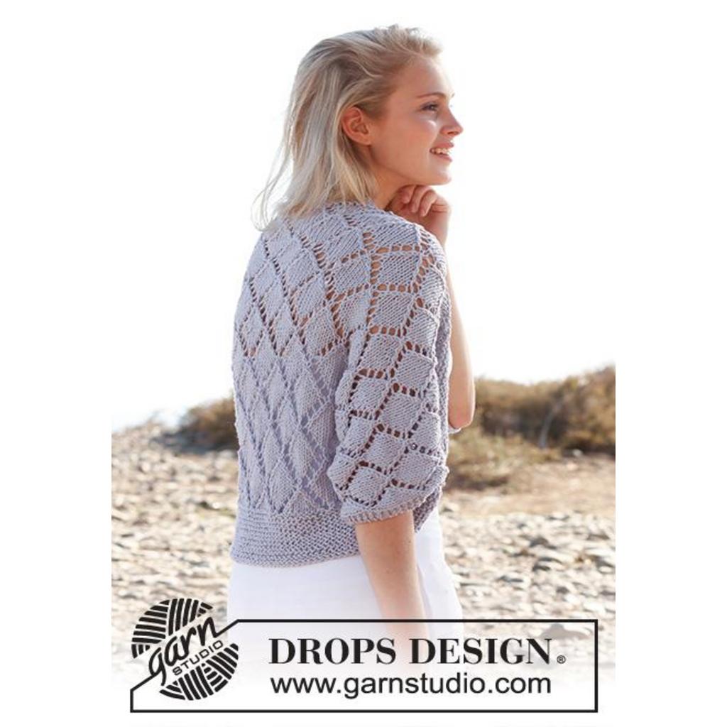 Bolero mit Lochmuster Strickanleitung - Drops Design (PDF) bei Lieblingsgarn