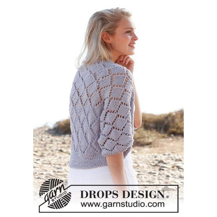 Bolero mit Lochmuster Strickanleitung - Drops Design (PDF) bei Lieblingsgarn